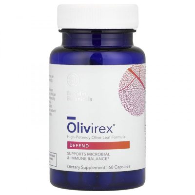 Biocidin Botanicals, Olivirex Defend, иммуннитета и детоксикация, 60 капсул