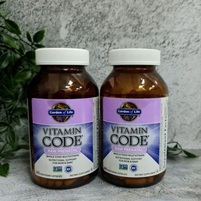 Vitamin Code, мультивитамины для беременных RAW Prenatal, 180 капсул, Garden of Life