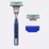 Harry's, Plus Handle, Бритвенный станок +1 кассета (5 лезвий), цвет Tide (синий/серый)