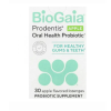 BioGaia, Prodentis, пробиотик для здоровья полости рта, дёсен и зубов, яблочный вкус, 30 пастилок