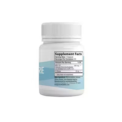 Integrative Peptides, BPC-157 PURE, супер пептид, регенерация тканей, 60 капсул