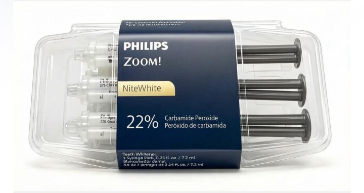 Гель для домашнего отбеливания зубов Zoom Nite White 22%, 3 шприца