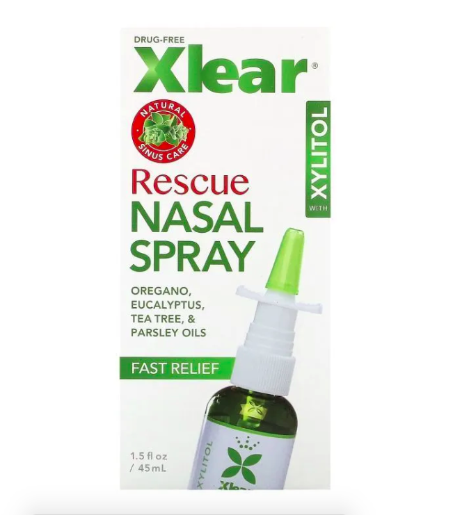 Xlear, Rescue Nasal Spray with Xylitol, спрей для носа с ксилитолом, быстрое облегчение 45 мл