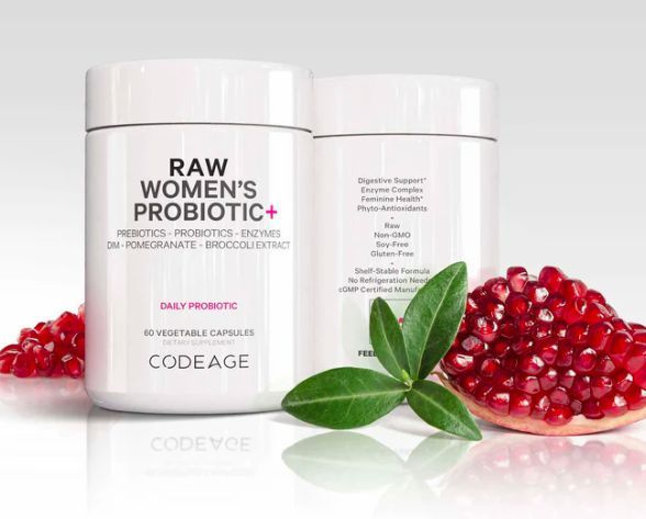 Codeage, RAW Women's Probiotic+, Пробиотик RAW для женщин, 100 млрд КОЕ, 60 капсул