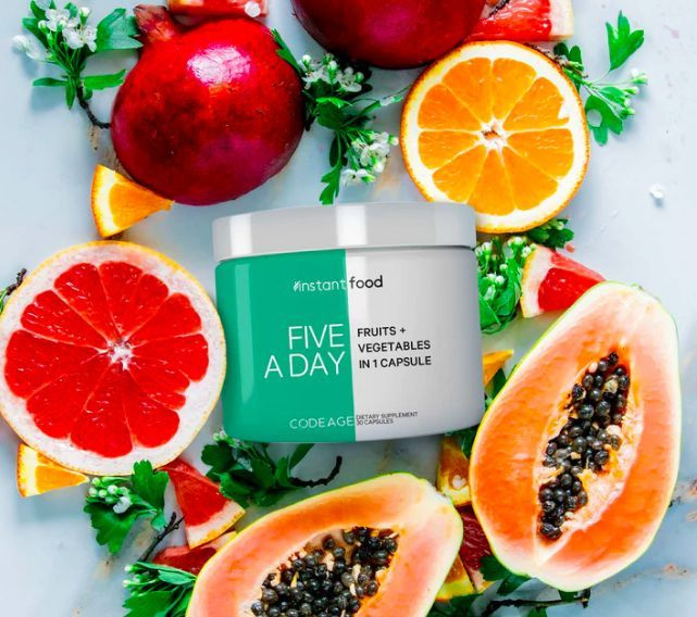 Codeage, 5 Servings of Fruits & Veggies, Фрукты и овощи в 1 капсуле, 30 капсул