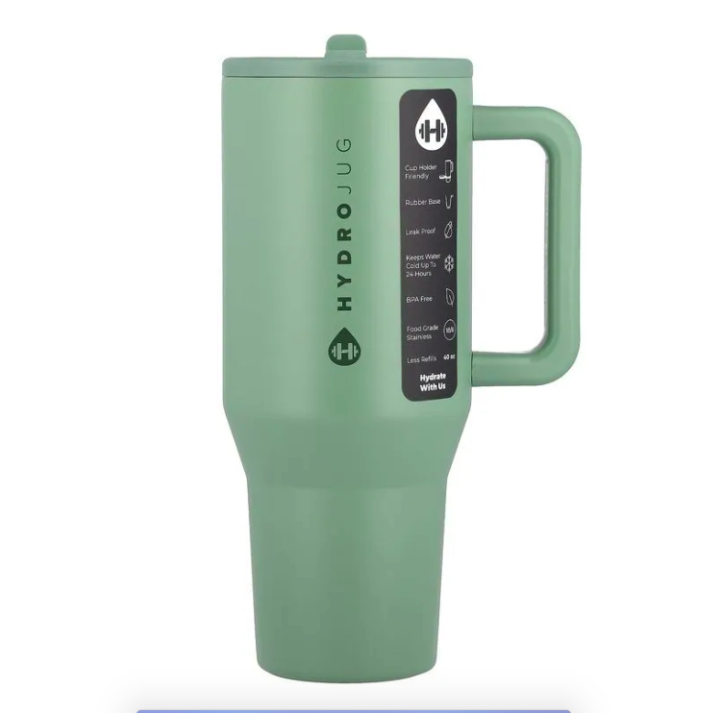 HydroJug, Traveler Tumbler, Sage, Стакан для путешествий, шалфей, 1183 мл (40 унций)