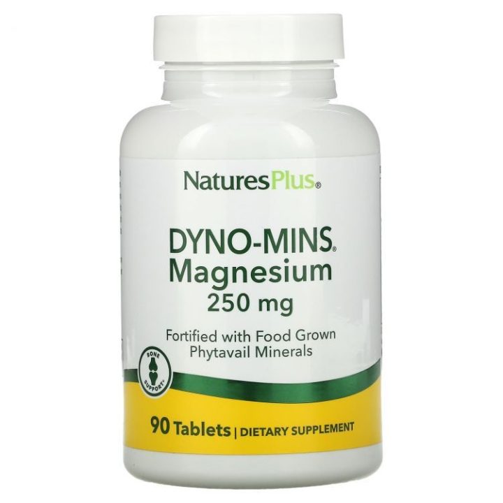 Nature's Plus, Dyno-Mins Magnesium, Магний, 250 мг, 90 таблеток