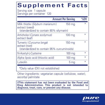 Pure Encapsulations, LVR Formula, поддержка печени, 120 капсул