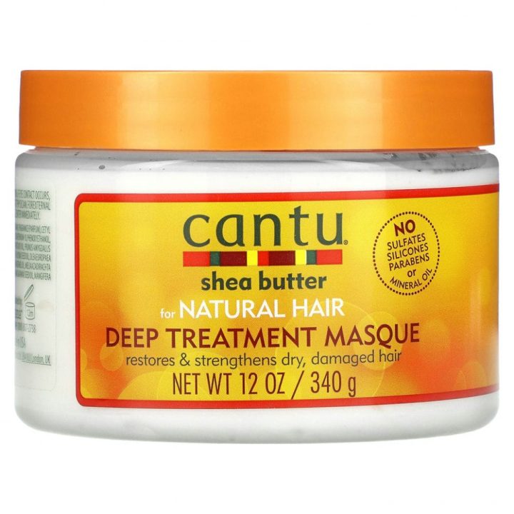 Cantu, маска для волос, глубокий уход, с маслом ши, Deep Treatment Masque, 340 г