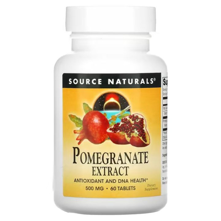 Source Naturals, экстракт граната, 60 таблеток