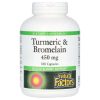 Natural Factors, Turmeric & Bromelain, Куркума и бромелаин, 450 мг, 180 капсул