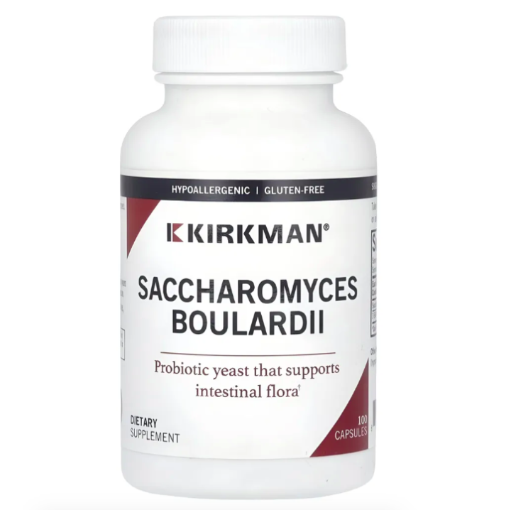 Kirkman Labs, Сахаромицеты Буларди, Saccharomyces Boulardii, 100 капсул