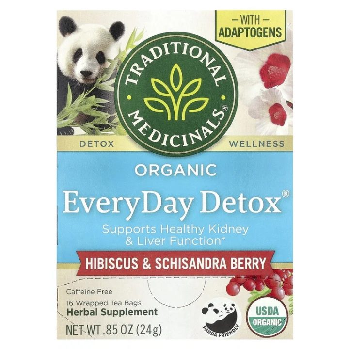 Traditional Medicinals, Чай из гибискуса для детоксикации при стрессе, 16 шт, 28 г