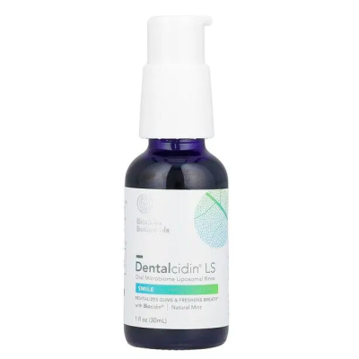 Biocidin Botanicals, Dentalcidin, ополаскиватель рта, мята, 30 мл (срок до 11/25)
