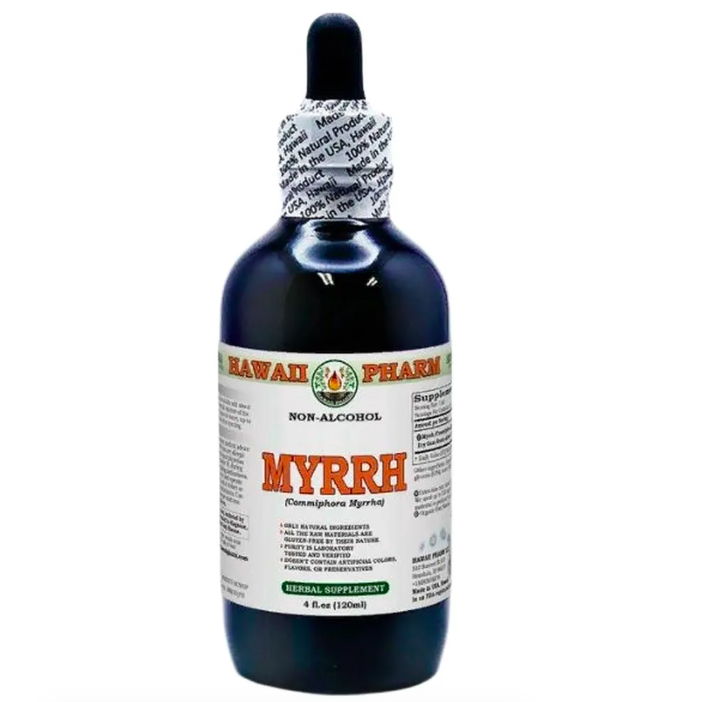 Hawaii Pharm, Myrrh, Мирра, жидкий экстракт, противовоспалительное средство, 120 мл