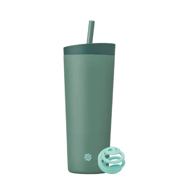 BlenderBottle, Шейкер спортивный, 2-in-1 Shaker Tumbler, цвет зелёный, 710 мл