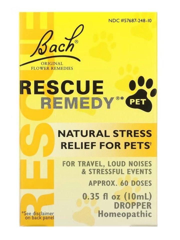 Bach, Rescue Remedy Pet, натуральное средство для снятия стресса у домашних животных, 10 мл