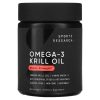 Sports Research, Omega-3 Krill Oil, Масло криля с омега-3,1000 мг, 60 капсул