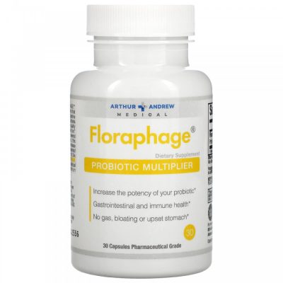 Floraphage, фаговый пробиотик, мультипликатор, Arthur Andrew Medical, 30 капсул