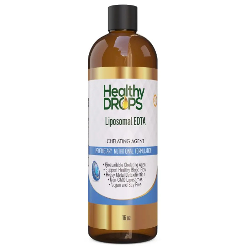 Healthy Drops, Liposomal EDTA, Липосомальный ЭДТА, для поддержки детоксикации организма, 473 мл