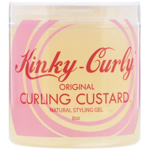 Kinky-Curly Custard, Кастард гель для укладки кудрявых волос, 237мл