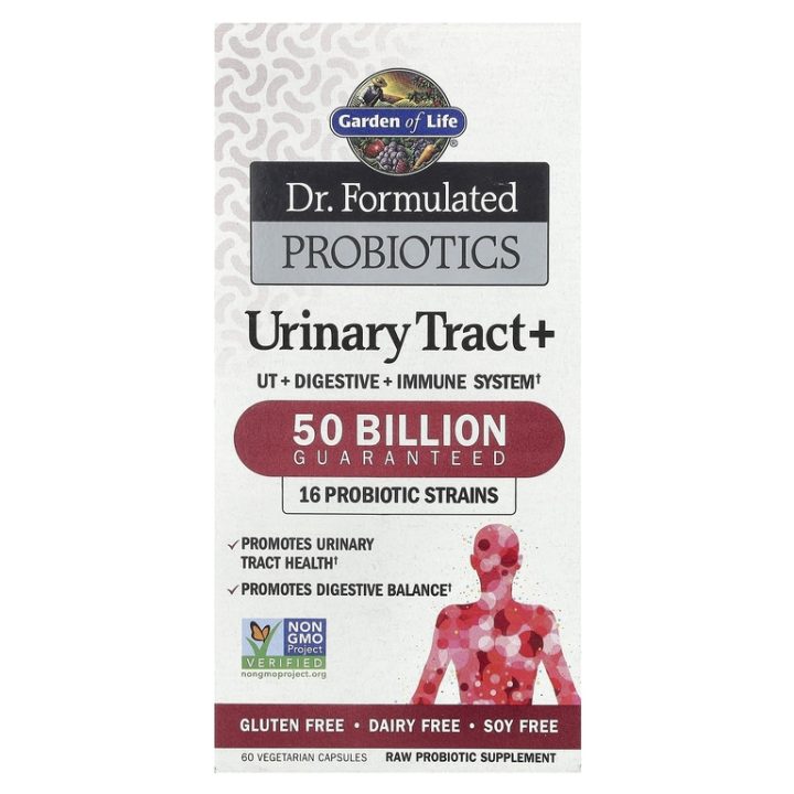 Garden of Life, Probiotics, Urinary Tract, Пробиотики для мочевыводящих путей, 60 капсул
