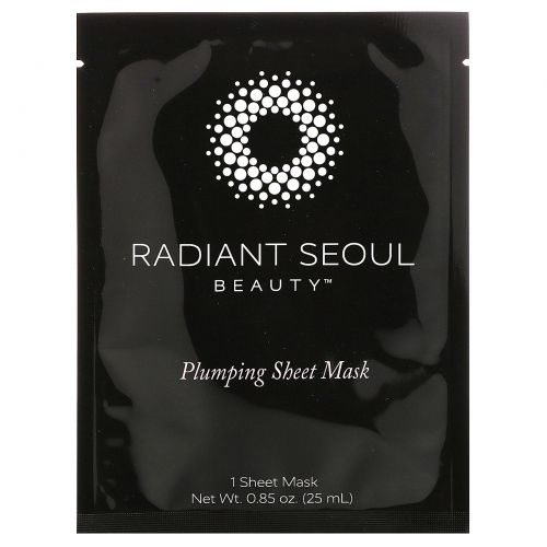 Radiant Seoul, Маска против морщин тканевая разглаживающая, Plumping Sheet Mask, 25 мл