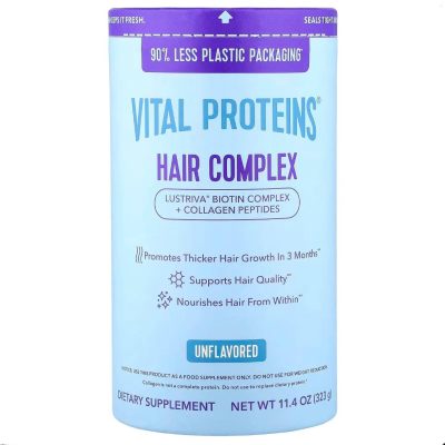 Vital Proteins, Hair Complex, Питательный комплекс для волос с коллагеном, без добавок, 323 гр