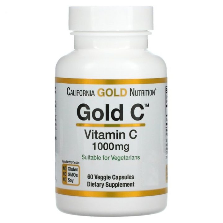 California Gold, Витамин C Gold, 1000мг, 60 каспул