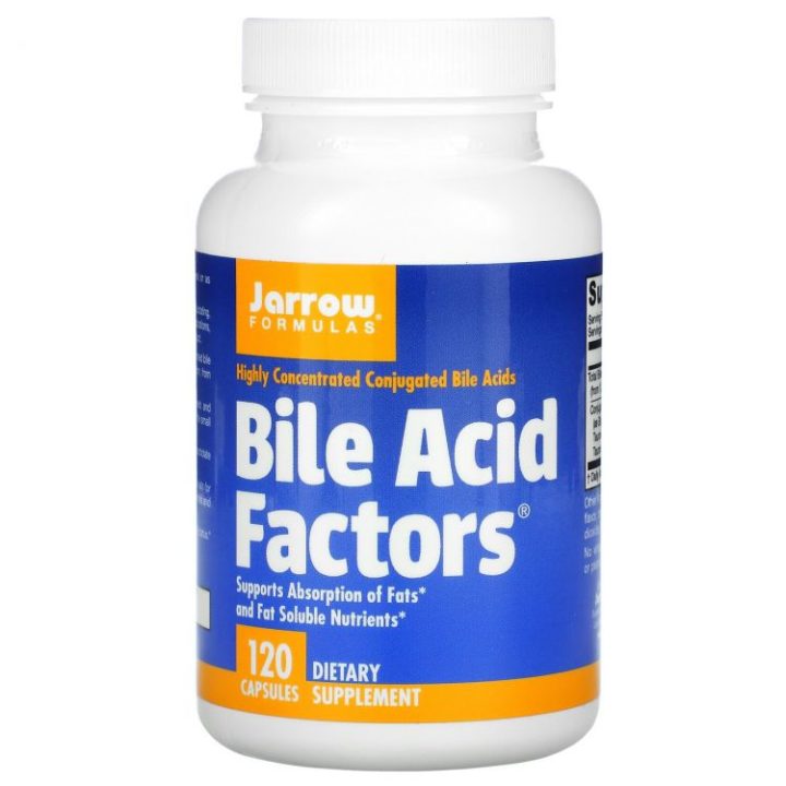 Bile Acid Factors, добавка с желчными кислотами, 120 капсул