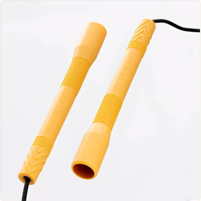 Elite Jumps, Fit Rope, Скакалка длинная для фристайла с ручками 8 дюймов (20 см), неоновая зеленая
