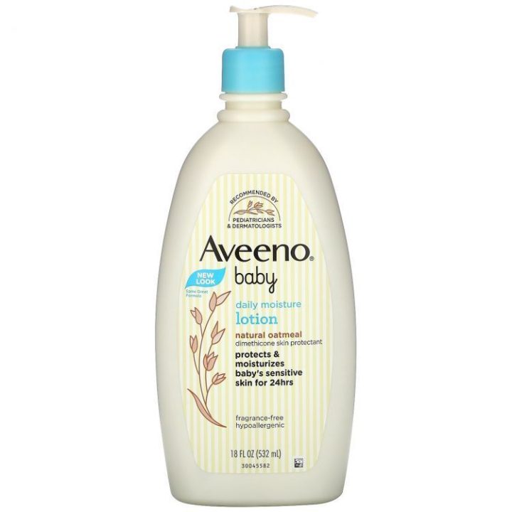 Aveeno Baby, Moister Lotion, Ежедневный увлажняющий лосьон для детей, без запаха, 532 мл