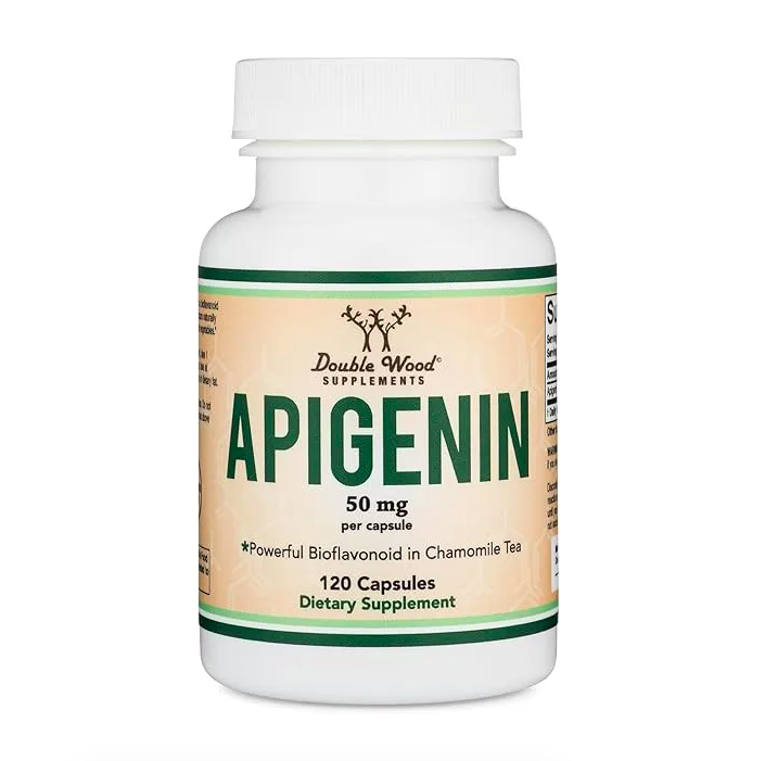 Double Wood Supplements, Apigenin, Апигенин, для релаксации, сна и настроения, 120 капсул