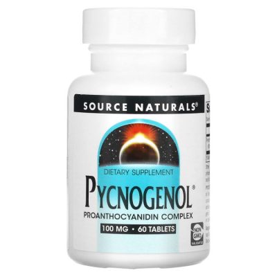 Source Naturals, Pycnogenol, Пикногенол, 100 мг, 60 таблеток