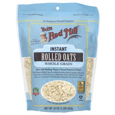 Bob's Red Mill, Органические овсяные хлопья быстрого приготовления, цельное зерно, 454 г