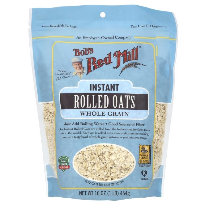 Bob's Red Mill, Органические овсяные хлопья быстрого приготовления, цельное зерно, 454 г