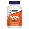 GABA, ГАМК с витамином B6, GABA, 500 мг, 100 капсул, Now Foods