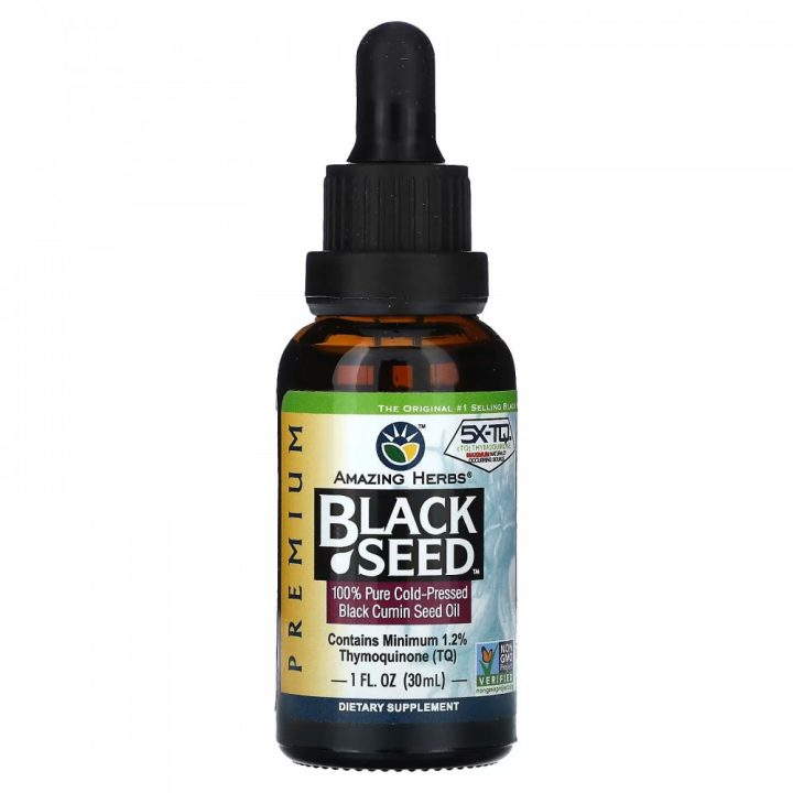 Amazing Herbs, Black Seed, Масло семян черного тмина, 30 мл