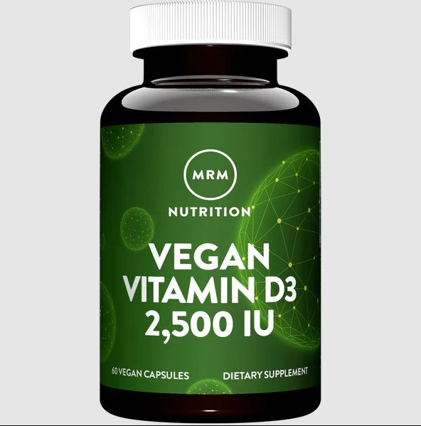 MRM, Vegan Vitamin D3, Веганский витамин Д3, 2500 МЕ, 60 капсул