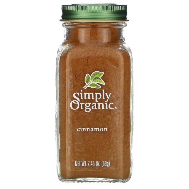 Simply Organic, приправа Органическая корица, cinnamon, 69гр