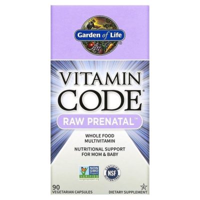 Garden of Life, Vitamin Code, Мультивитамины для беременных 90 капсул - срок 07/2026