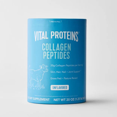 Vital Proteins, Пептиды коллагена, без добавок, 567г. Дисконт(немного испачкана коробка и дно)