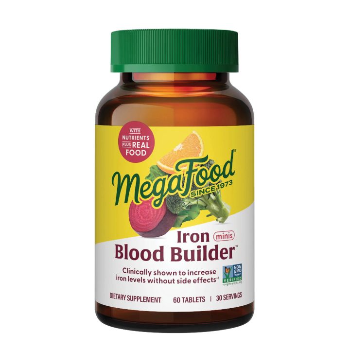 MegaFood, Blood Builder, комплекс для поддержки уровня железа, 60 мини таблеток