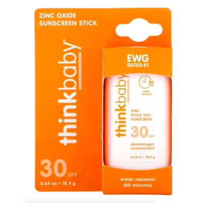 Thinkbaby, Солнцезащитное стредство-стик для всей семьи, фактор защиты SPF 30+, 18,4г, срок до 11/25