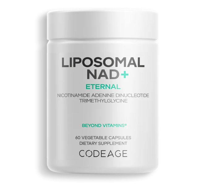 CodeAge, Liposomal Nad+, Eternal, никотинамид аденин динуклеотид триметилглицин, 60 капсул