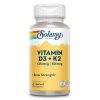 Solaray, витамины D3 и K2, без сои, 60 веганских капсул