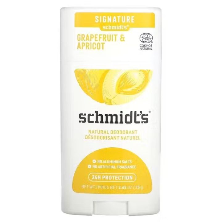 Schmidt's, Натуральный дезодорант, Grapefruit & Apricot грейпфрут и абрикос, 75 г