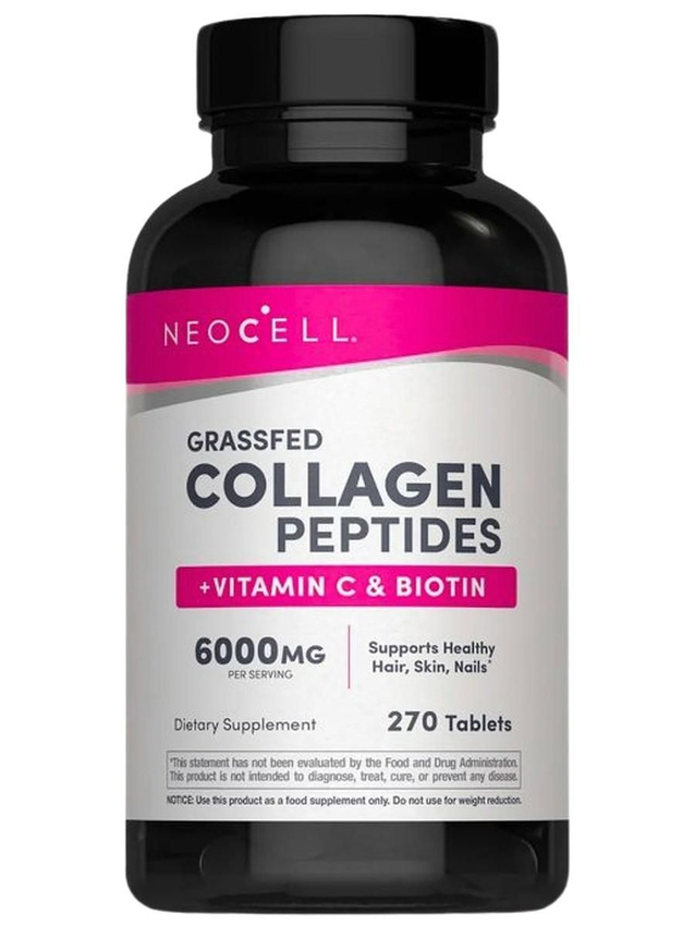 Neocell, Grassfed Collagen + C+ biotin, Коллаген, витамин C и биотин, травяной откорм, 270 таблеток