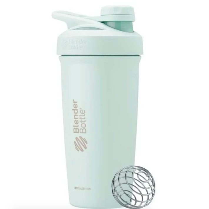 BlenderBottle, Шейкер спортивный, Insulated Stainless Steel Twist, цвет Glacier (светло-голубой), сталь 710 мл (24 унции)