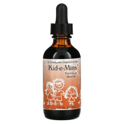 Kid-e-Mins, витамины и минералы для детей, 60 мл, Christopher's Original Formulas